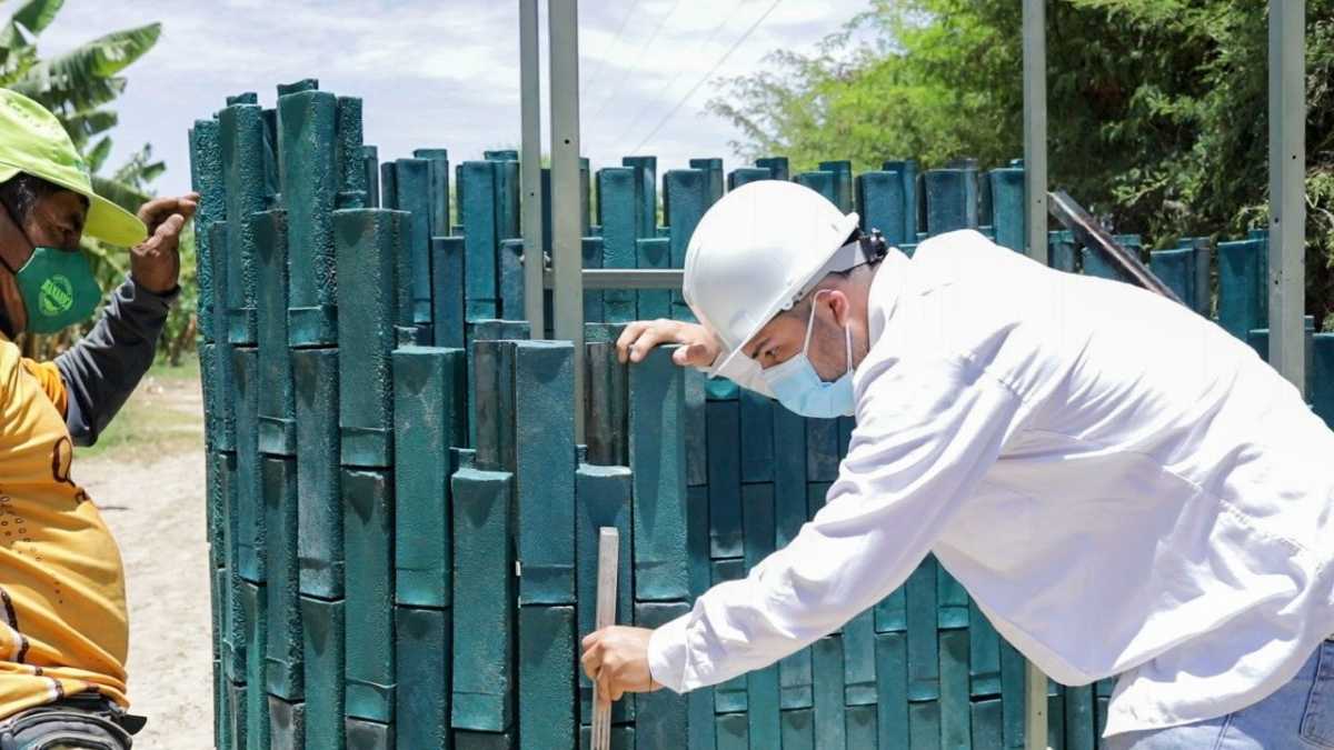Banánica: piezas de construcción con plástico reciclado