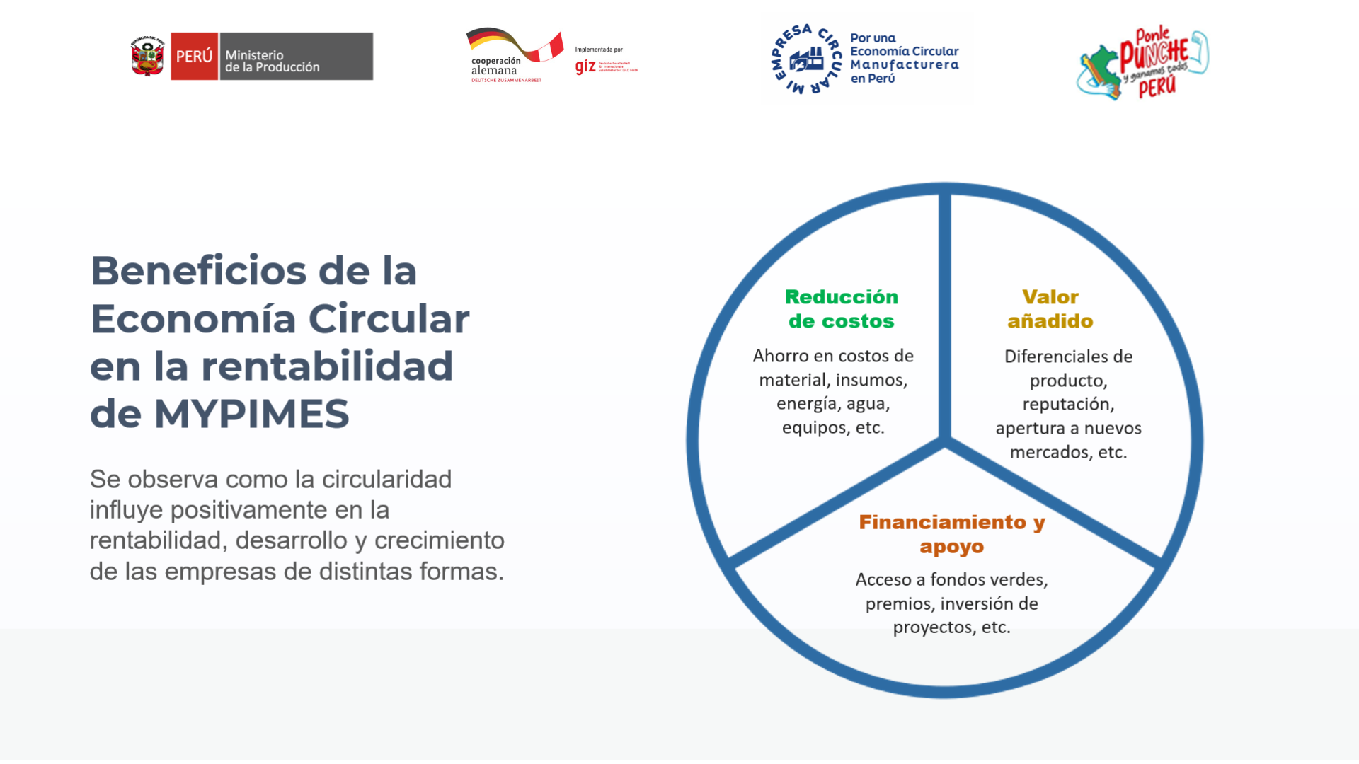 PRODUCE organizó seminario “Economía Circular y su impacto en la rentabilidad de las empresas manufactureras”